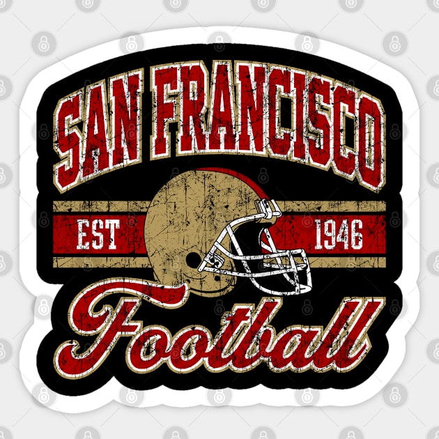 Vintage Style 49ers San Francisco Football Sticker by GraciafyShine